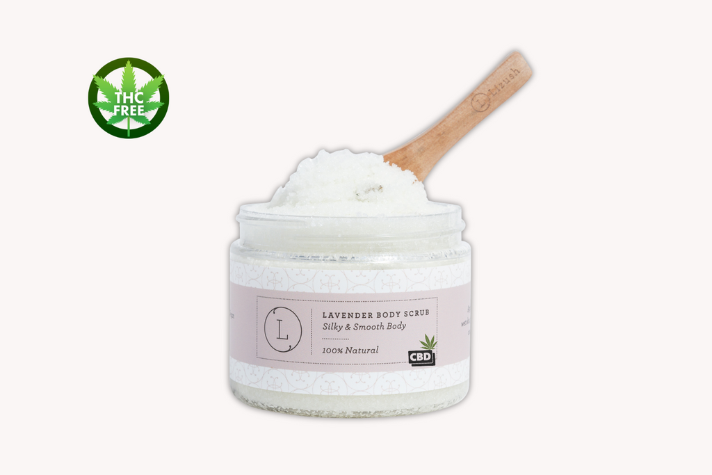 Lavender & CBD Body Scrub — Natural Exfoliating Salt Scrub