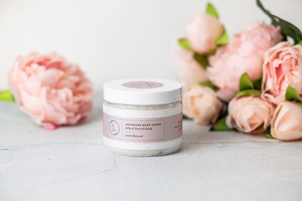Lavender & CBD Body Scrub — Natural Exfoliating Salt Scrub