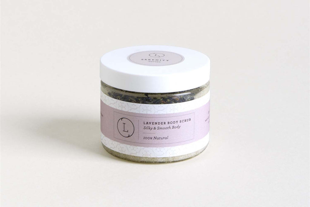 Lavender & CBD Body Scrub — Natural Exfoliating Salt Scrub