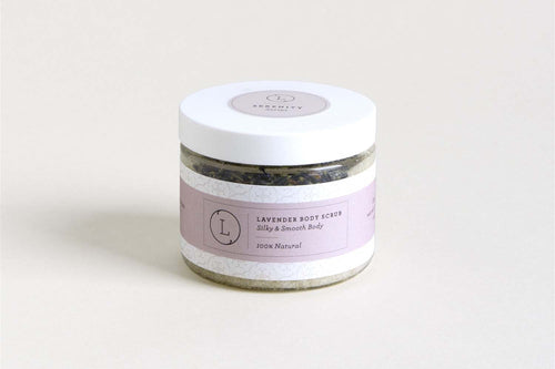 Lavender & CBD Body Scrub — Natural Exfoliating Salt Scrub