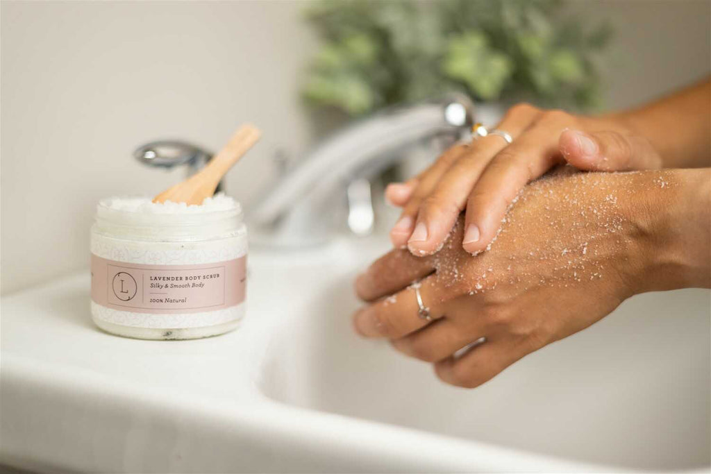 Lavender & CBD Body Scrub — Natural Exfoliating Salt Scrub