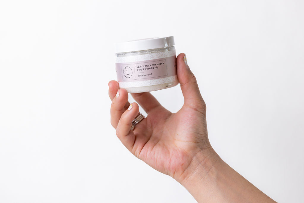 Lavender & CBD Body Scrub — Natural Exfoliating Salt Scrub